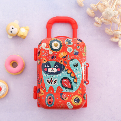 

2019 Christmas Gift Bags Candy Chocolate Cookie Bag Kids Suitcase Storage Trolley Case For Children Luggage Merry Christmas 2020