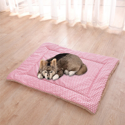 

Gobestart New Pet Short Plush Bed Mat Warm Sleeping Mattress Small Medium Big Dog Cat