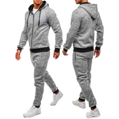 

Fashion Men&39s Slim Fit Long Sleeve Casual Hooded Tops Sports Pants Outfits