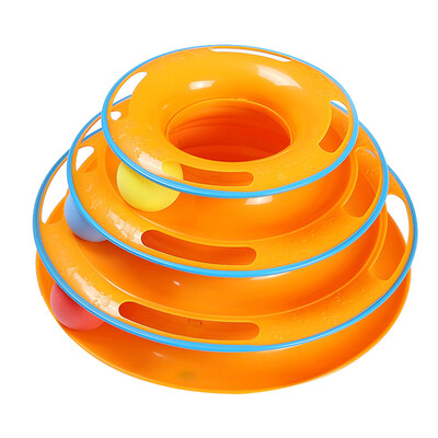 

YIWULACat Toy 3 of Interactive Play Circle Track with Moving Ball Satisfies Cats Hunt