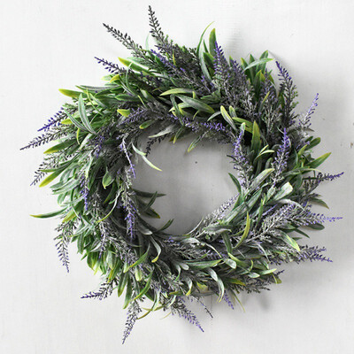 

Artificial Lavender Garland Door Hanging Decoration Photography Props Dradua Tion Ceremony Wedding Party Decoration Garlands