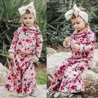 

2pcs Newborn Infant Baby Kid Girl Floral Top Pants Set Outfits Jumpsuit Bodysuit