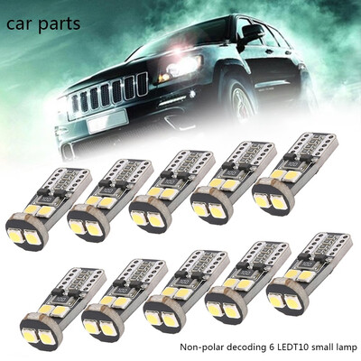 

10Pcsset T10 Car Bulbs Led Error Free Canbus Smd Xenon White W5W 501 Side Light Bulb
