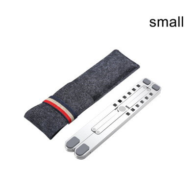 

Laptop Stand Portable Adjustable Folding Heat Dissipation Base Notebook Computer Holder Mount With Felt Bag