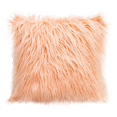 

Deluxe Home Decorative Super Soft Plush Mongolian Faux Fur Throw Pillow Cover Winter Warm Pillowcases New