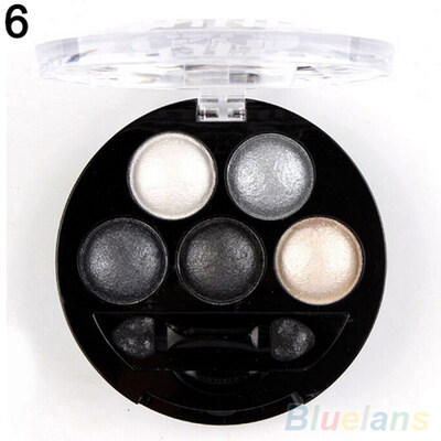 

5 Colors Professional Cosmetic Palette Makeup Tool Smoky Shimmers Eye Shadow