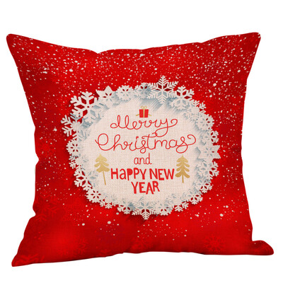 

〖Follure〗New Christmas Cotton Linen Pillow Case Sofa Cushion Cover Home Decor