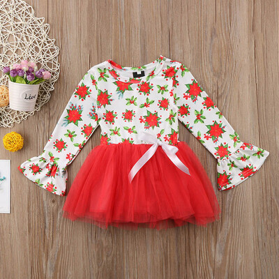 

Baby Girl Dress Mesh Princess Girl Dress Long Sleeve Kids Dresses for Girls 2019 New Spring Autumn Kids Girl Clothing 1-5Y