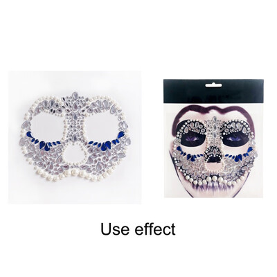 

Halloween Resin Jewelry Stickers Removable Face Gems Stickers Funny Tattoo Stickers For Festival Party Costume Decorations