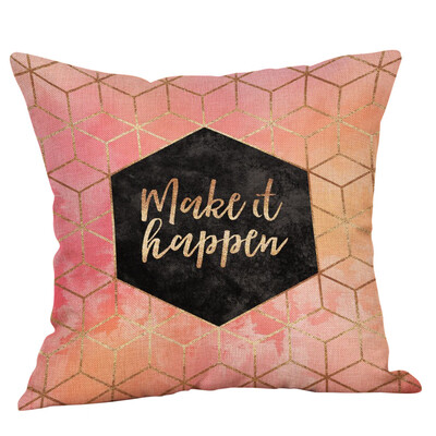

〖Follure〗Geometric Printed Cotton Linen Throw Pillow Cases Sofa Cushion Cover Home Decor