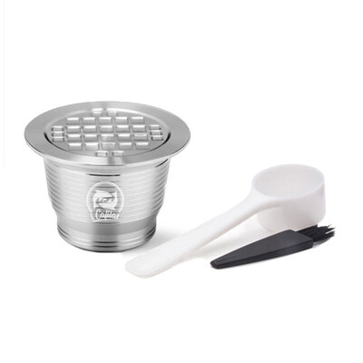 

Reusable Stainless Steel Coffee Refill Capsule Filter Cup for Nespresso Machines