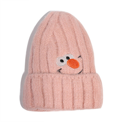 

Japanese cute cartoon wool hat women in autumn&winter fashion knitted hat hundred plus velvet warm hat man