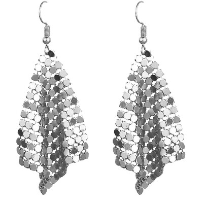 

Charm Bling Scale Earring Studs Charm Rainbow Holographic Sequins Bride Wedding