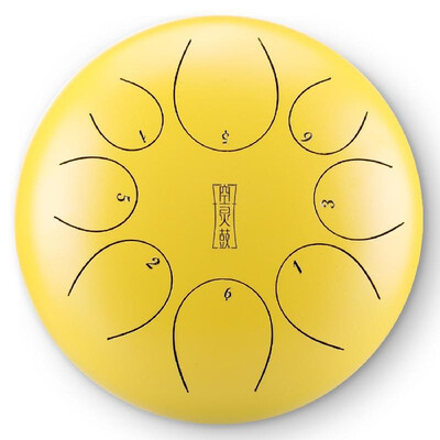 

10 inch Steel Tongue Drum Mini Hand Pan Drums with Drumsticks Percussion Musical Instruments Purify Your Mind&Soul