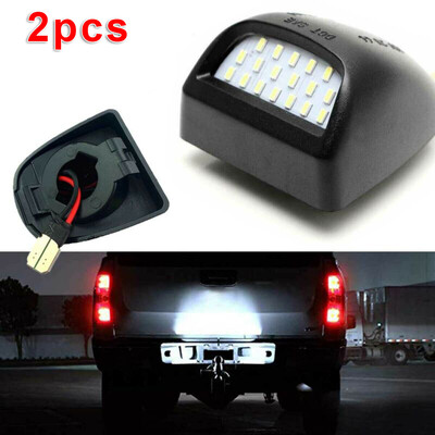 

2X LED License Plate Light Lamp For Chevy Silverado GMC 1500 2500 3500 Truck 12V