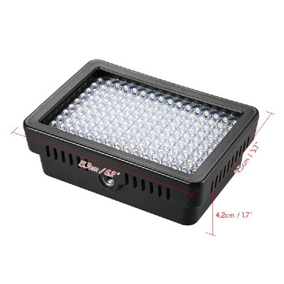 

Andoer 160 LED Video Camera Light Lamp 105W Dimmable 5600K with 2200mAh F550 BatteryCharger3 FilterAdapterPadded Bag for Cano