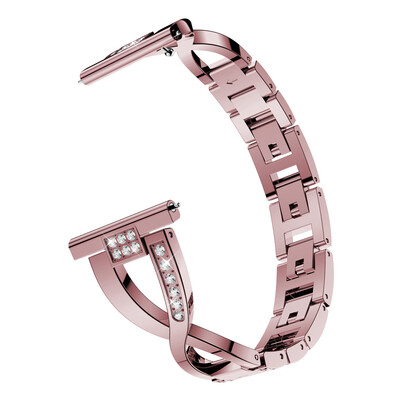 

〖Follure〗Replacement Metal Crystal Watch Strap Wrist Band For Garmin Forerunner 245