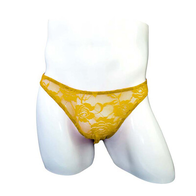 

Men Briefs Sexy Low-rise Mesh See-through Underwear G-string Underpants