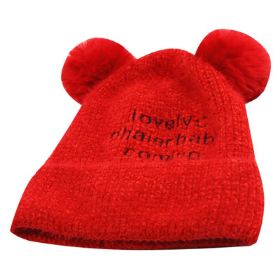 

New Children Toddler Kids Baby Warm Winter Wool Knit Beanie Hat Cap Winter Warm Hat