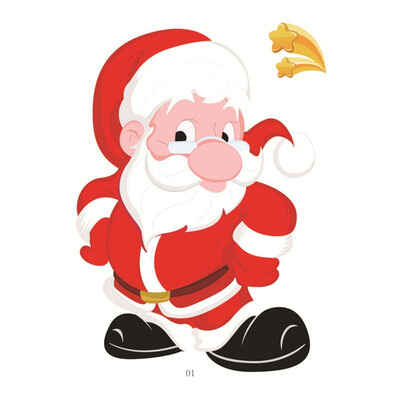 

Christmas Gift Merry Christmas 3D Bubble Sticker Cartoon Santa Claus Bell Puffy Stickers New Year Xmas Sticky Decor For Kid