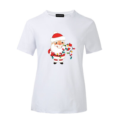

Women&39S Fashion Short Sleeve Santa Claus