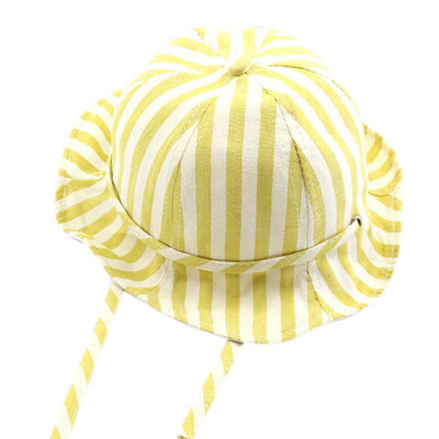 

Striped Basin Cap Fisherman Hat Baby Girl Sun Hat Cotton Children Kids Baby Summer Hat Dot Beach Bucket Girls Hats