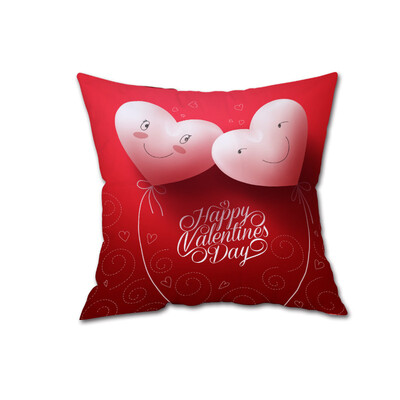 

Siaonvr Happy Valentines Day Throw Pillow Case Sweet Love Square Cushion Cover