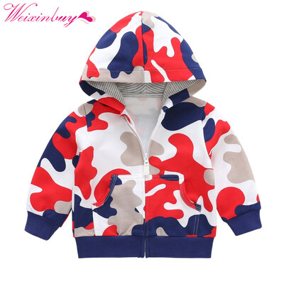 

Baby Boys Outerwear Coats Cute Camouflage Spring Kids Jacket Long Sleeve Toddler boys Outerwear jacket coat