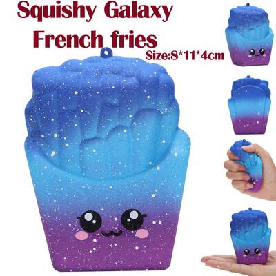 

〖Follure〗8cm Galaxy French Fries Squishies Slow Rising Squeeze Scented Stress Relieve Toy