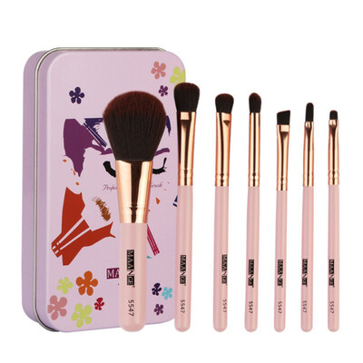 

Hot 7PCS Makeup Foundation Eyebrow Eyeliner Blush Cosmetic Concealer Brushes pincel maquiagem makeup brushes