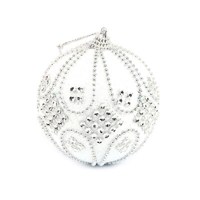 

Tailored Christmas Rhinestone Glitter Baubles Balls Xmas Tree Ornament Decoration 8CM