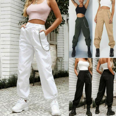 

US Womens Camo Cargo Trousers Casual Pants Military Army Combat Camouflage Jeans