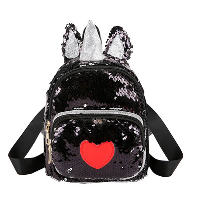 

Backpack Cute Unicorn Schoolbag For Teenage Student Girls Satchel Female Love Heart Ear Backpack