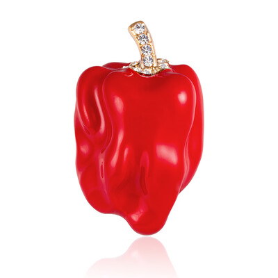 

Vivid Red Vegetable Pepper Brooches Female Child Harajuku Badge Brooch Pin Gift