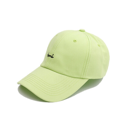 

Hat womens summer fashion small letters embroidered baseball cap mens outdoor casual visor Korean version of simple Cap tide
