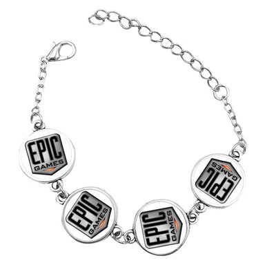 

Fortnite Bracelets Alloy - Fortnite Gamer Gifts Party Supplies - Gemstone Bracelet for Kids Teen Adults