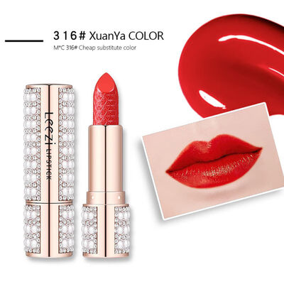 

Matte Lipstick Plaid Colorfast Moisturizing Lipstick Long-lasting Non-stick Cup Waterproof Velvet Matte Lipstick Maquiagem