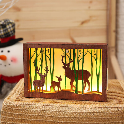 

〖Follure〗Wooden Photo Frames 3D Led Table Night Light Decoration Lamp OnOff Switch