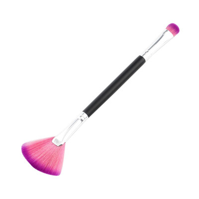 

1pcs Eyeshadow Makeup Brush Pro MakeUp Brush Soft Imported nylon hair For Beauty double - fan - eye shadow brush