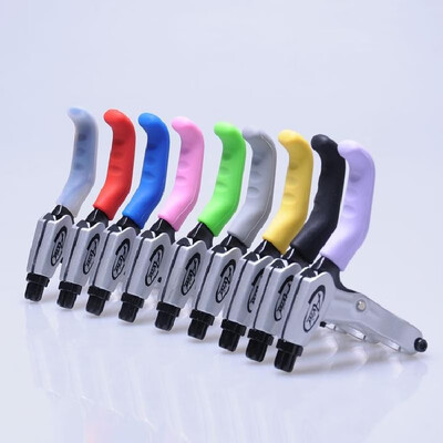 

Mountain bike bicycle brake cover protective sleeve silicone sleeve slip silicone brake handle brake handlebar gloves yellow