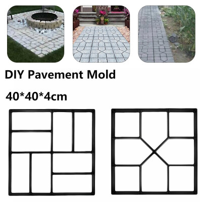 

DIY Driveway Paving Concrete Stepping Garden Road Mold Pavement Mold Patio Stone Path Walk Maker Home Garden Decor40x40x4cm