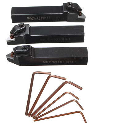 

MDJNL1616H11 MDPNN1616H11 MDJNR1616H11 Lathe Turning Tool Holders Replacement for DN1104 Inserts  Wrenchs Tool Set