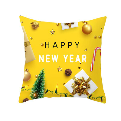 

〖Follure〗Christmas Pillow Case Glitter Polyester Sofa Throw Cushion Cover Home Decor