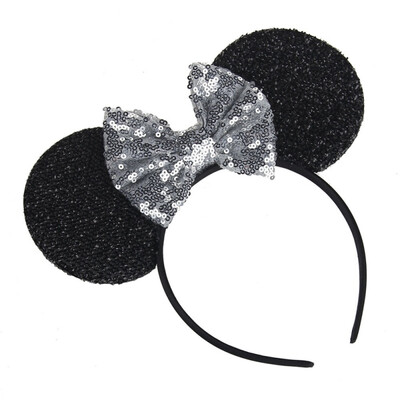 

Sequins Big Bow Hair Accessories Baby Mouse Ears Shape Children Headband Baby Shower Headwear