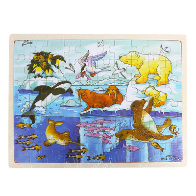 

〖Follure〗1PC Wooden interesting Puzzle Educational Developmental Baby Kids Training Toy