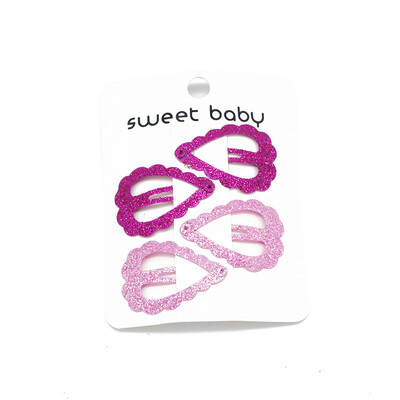 

New 4 Pcs Girls Hair Clips Cute Sequins Design Hair Pin Set Children Hairpin Princess Hair Accessories