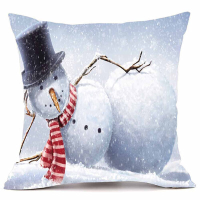 

Tailored Merry Christmas Pillow Cases Super Cashmere Sofa Cushion Cover Home Decor