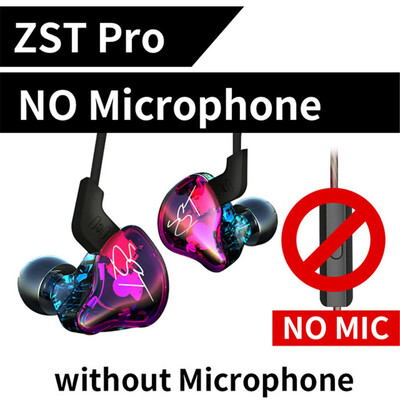 

KZ ZSTZST Pro Dual Driver Earphone Dynamic And Armature Detachable Cable Monitors Noise Isolating HiFi Headphones Sport Earphones