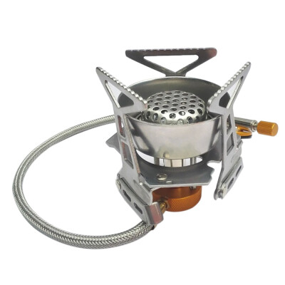 

Outdoor Windproof Gas Stove Butane Burn Tool Camping Cooking Big Power Portable Foldable Split Furnace ship from US