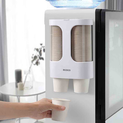 

Gobestart Water Dispenser Cup Holder Disposable Cup Holder Automatic Cup Storage Rack